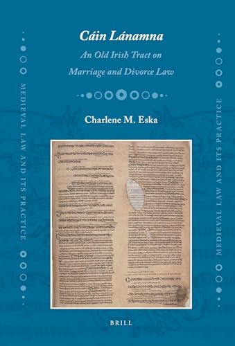 9789004179059: Cin Lnamna: An Old Irish Tract on Marriage and Divorce Law: 5 (Medieval Law and Its Practice)