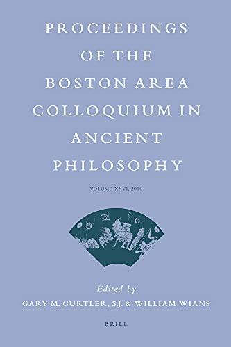 Imagen de archivo de Proceedings of the Boston Area Colloquium in Ancient Philosophy a la venta por Zubal-Books, Since 1961