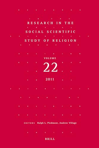 Beispielbild fr Research in the Social Scientific Study of Religion, Vol. 22 zum Verkauf von Windows Booksellers