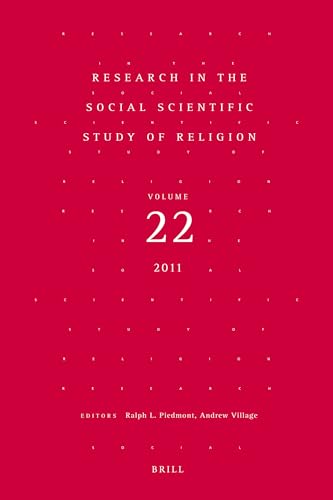 Stock image for Research in the Social Scientific Study of Religion, Vol. 22 for sale by Windows Booksellers