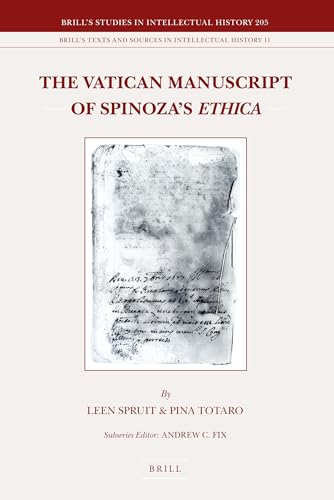 9789004209268: The Vatican Manuscript of Spinoza's Ethica