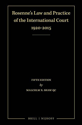 Stock image for Rosenne's Law and Practice of the International Court 1920-2015 for sale by Revaluation Books