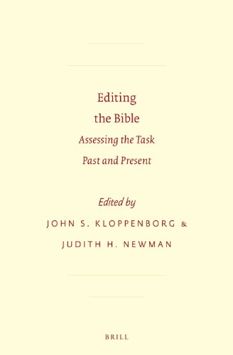 Stock image for Editing the Bible: Assessing the Task Past and Present (Resources for Biblical Study) for sale by Books From California