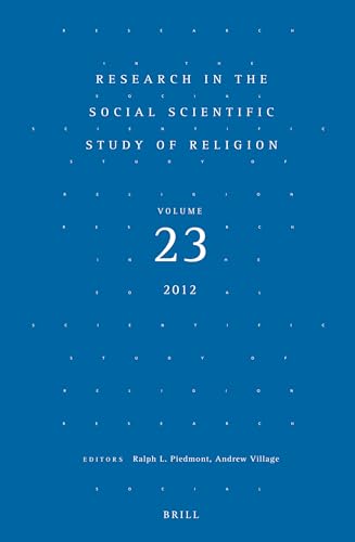 9789004229532: Research in the Social Scientific Study of Religion, Volume 23