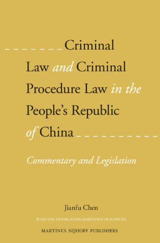 Stock image for Criminal Law and Criminal Procedure Law in the People's Republic of China: Commentary and Legislation for sale by Revaluation Books