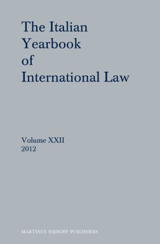 9789004266261: The Italian Yearbook of International Law 2012