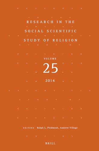 Beispielbild fr Research in the Social Scientific Study of Religion, Volume 25 [Hardcover] Piedmont, Ralph L and Village, Andrew zum Verkauf von The Compleat Scholar