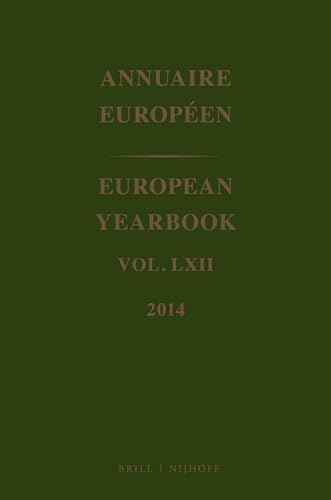 Stock image for Annuaire Europen 2014 / European Yearbook 2014: Vol 62 for sale by Revaluation Books