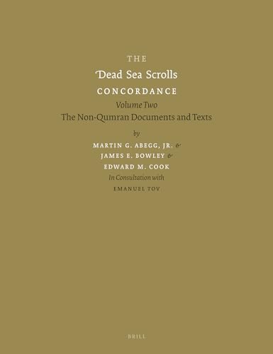 Imagen de archivo de The Dead Sea Scrolls Concordance: The Non-qumran Documents and Texts: Vol 2 a la venta por Revaluation Books