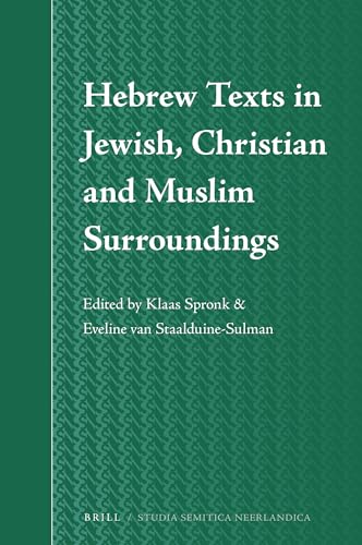 Beispielbild fr Hebrew Texts in Jewish, Christian and Muslim Surroundings zum Verkauf von ISD LLC