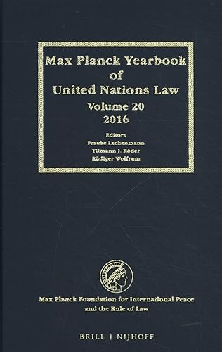 Stock image for Max Planck Yearbook of United Nations Law: Vol 20 for sale by Revaluation Books