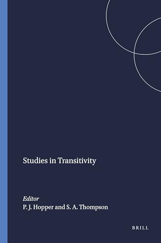 9789004367951: Studies in Transitivity: 15 (Syntax and Semantics, 15)