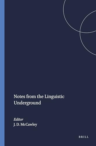 Image d'archives pour Notes from the Linguistic Underground: 7 (Syntax and Semantics) mis en vente par Revaluation Books