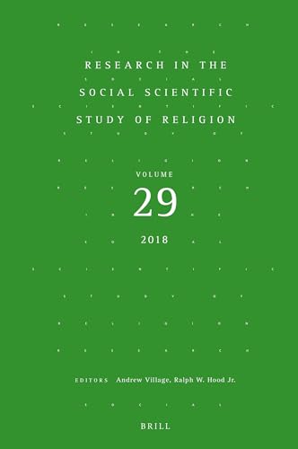 Beispielbild fr Research in the Social Scientific Study of Religion, Volume 29 [Hardcover] Andrew Village zum Verkauf von The Compleat Scholar