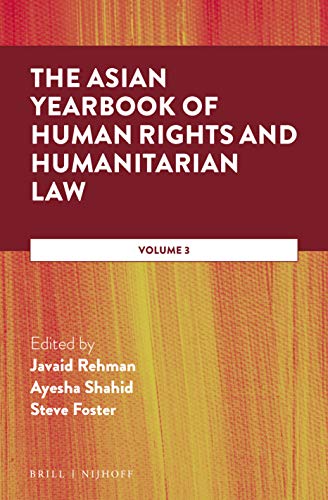 Beispielbild fr The Asian Yearbook of Human Rights and Humanitarian Law: Volume 3 zum Verkauf von Buchpark