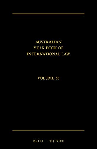 Imagen de archivo de The Australian Year Book of International Law (2018): Vol 36 a la venta por Revaluation Books