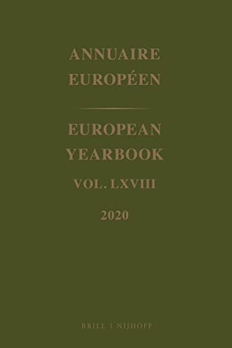 Stock image for European Yearbook, 2020 / Annuaire Europen, 2020 for sale by Revaluation Books