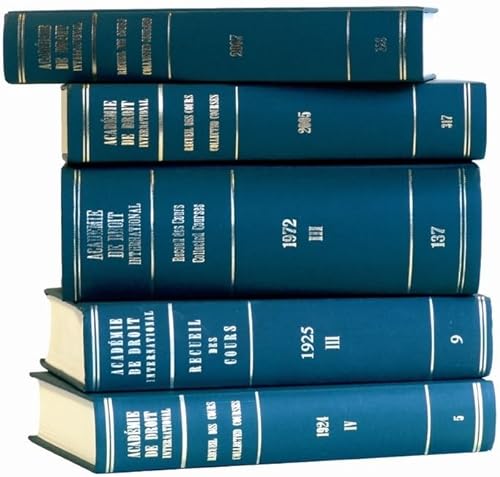 9789004544697: Collected Courses of the Hague Academy of International law: Collected Courses of the Hague Academy of International Law (433) (Recueil des cours / Collected Courses)