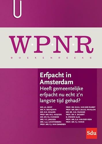 Beispielbild fr Erfpacht in Amsterdam (WPNR Boekenreeks, 14) zum Verkauf von Buchpark