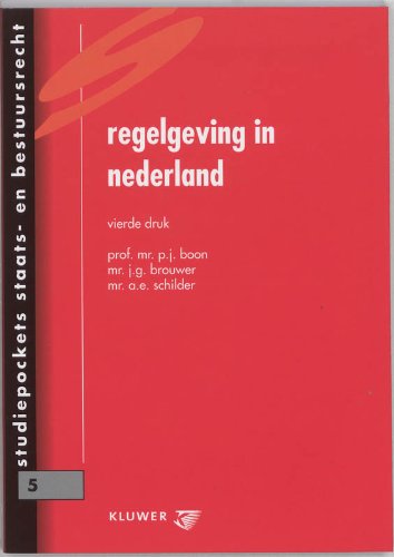 Beispielbild fr Regelgeving in Nederland. zum Verkauf von Kloof Booksellers & Scientia Verlag