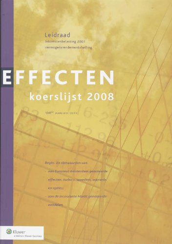 9789013047394: Effecten koerslijst 2008