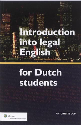 Stock image for Introduction into legal English for Dutch students for sale by MusicMagpie