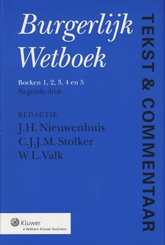 Tekst & Commentaar] Burgerlijk Wetboek : de tekst van de Boeken 1-8 van het BW voorzien van commentaar. 9e druk. - Nieuwenhuis, J.H. . [et al.]