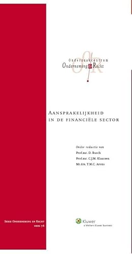 Stock image for Aansprakelijkheid in de financile sector. for sale by Kloof Booksellers & Scientia Verlag