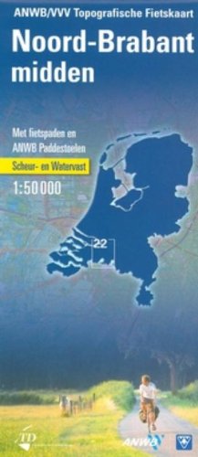 Noord-Brabant Midden Topografische Kaart (ANWB/VVV Topografische Fietskaart)