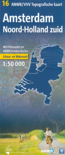Noord-Holland Zuid Topografische Kaart (ANWB/VVV Topografische Fietskaart)