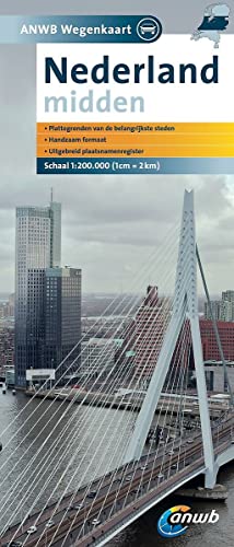 9789018039257: Nederland Midden: schaal 1:200.000 (ANWB wegenkaart)