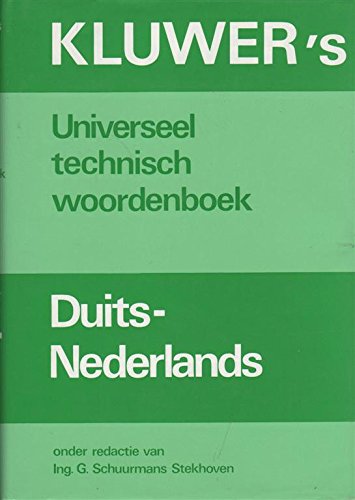 9789020106060: Kluwer's universeel technisch woordenboek, Duits-Nederlands (Dutch Edition)