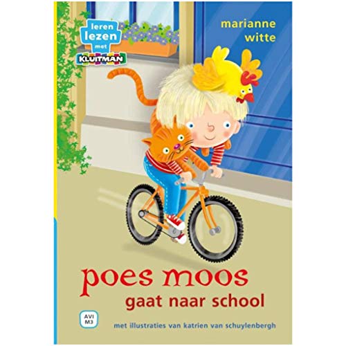 Imagen de archivo de Poes Moos gaat naar school (Leren lezen met Kluitman) a la venta por Better World Books Ltd