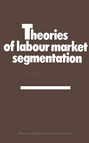 Stock image for Theories of labour market segmentation: A critique for sale by Irish Booksellers