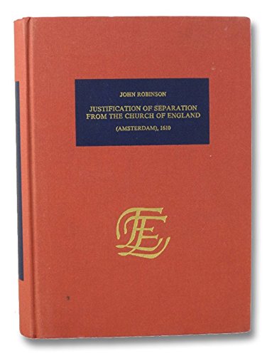 9789022108888: A Justification of Separation from the Church of England (English Experience No 888)