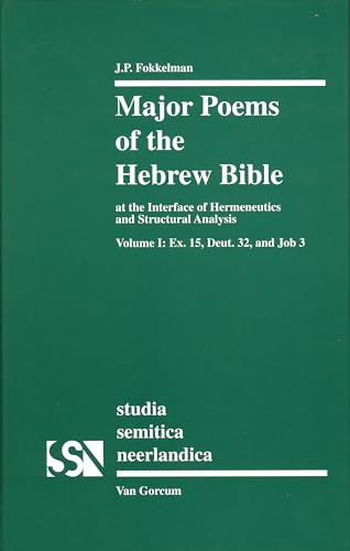 Beispielbild fr Major Poems of the Hebrew Bible (Studia Semitica Neelandica) (Studia Semitica Neerlandica) zum Verkauf von Mispah books