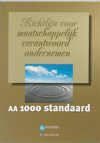 Beispielbild fr AA1000 STANDAARD: richtlijn voor maatschappelijk verantwoord ondernemen zum Verkauf von medimops