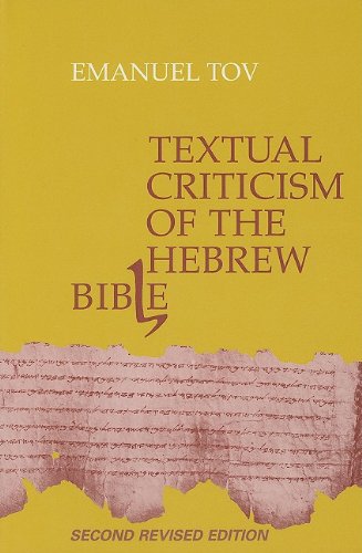 Textual Criticism of the Hebrew Bible (9789023237150) by Tov, E.
