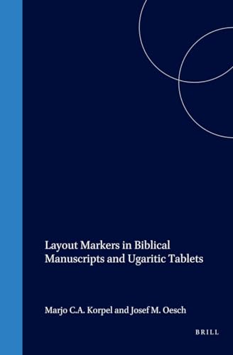 Beispielbild fr Layout Markers in Biblical Manuscripts and Ugaritic Tablets (Pericope Series Vol 5) zum Verkauf von Books From California