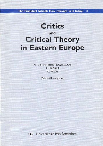 9789023711506: Critics and critical theory in Eastern Europe (The Frankfurt School: how relevant is it today?)