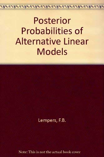 Beispielbild fr Posterior Probabilities of Alternative Linear Models zum Verkauf von Anybook.com