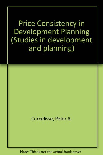 Stock image for Price Consistency in Development Planning for sale by Better World Books