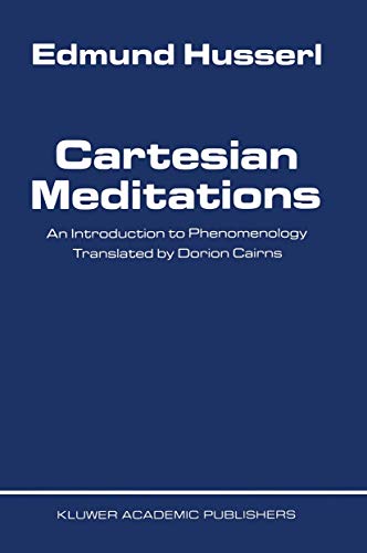 Cartesian Meditations: An Introduction to Phenomenology (9789024700684) by Husserl, Edmund