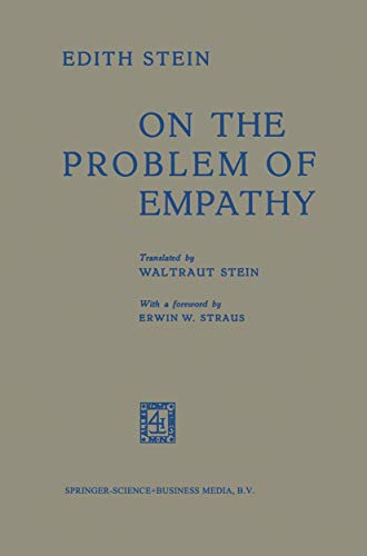 Imagen de archivo de On the Problem of Empathy a la venta por Chiron Media