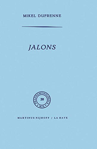 9789024702527: Jalons (Phaenomenologica, 20)
