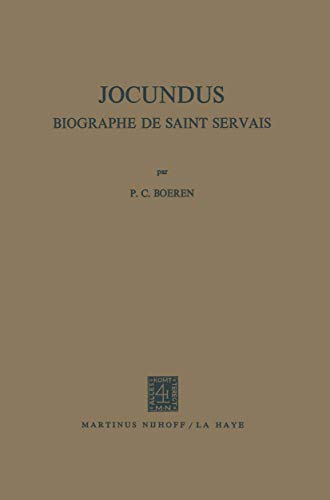 9789024712205: Jocundus: Biographe de Saint Servais