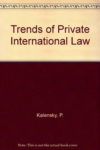 

Trends of Private International Law