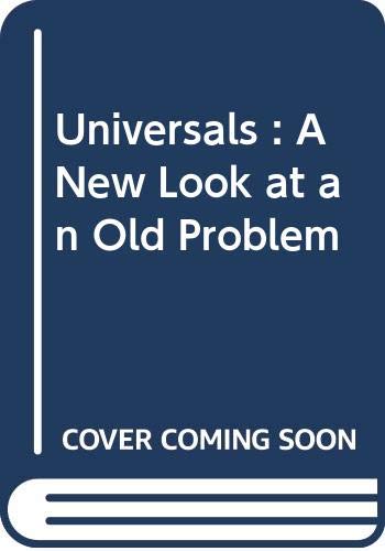 9789024713202: Universals : A New Look at an Old Problem