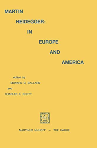 Beispielbild fr Martin Heidegger: In Europe and America zum Verkauf von PlumCircle