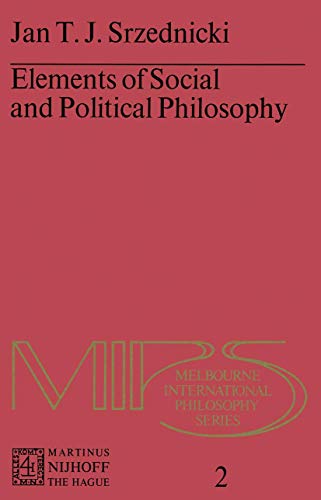 Imagen de archivo de Elements of Social and Political Philosophy a la venta por Better World Books